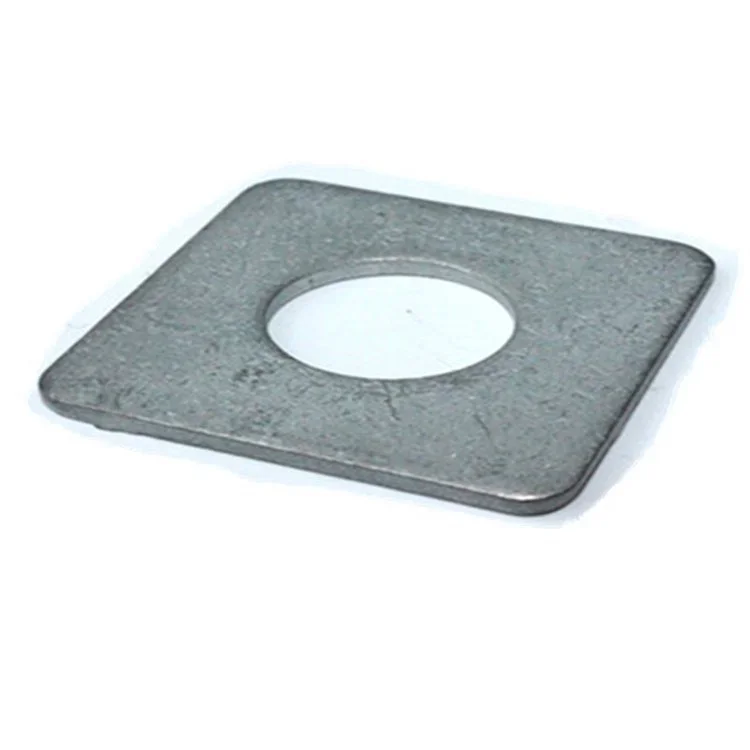 Factory Direct M8 M10 M12 DIN436 Hot Dip Galvanized Steel for Zinc Plain Finish Square Washer