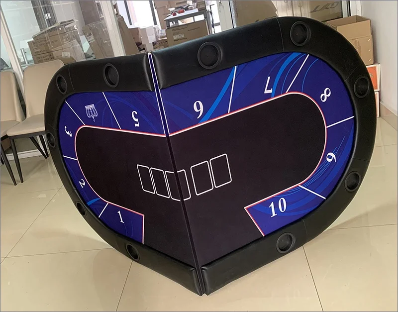 Champion Folding Poker Table Top w/ Suited Speed Cloth Playing Surface