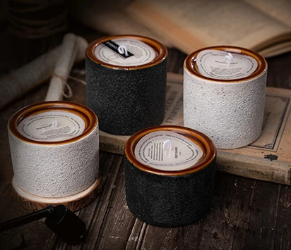 Лидер продаж круглая пчелиная свеча 7 8*7 8*5 11 см черный лимон Бездымная Рождественская в подарочной коробке