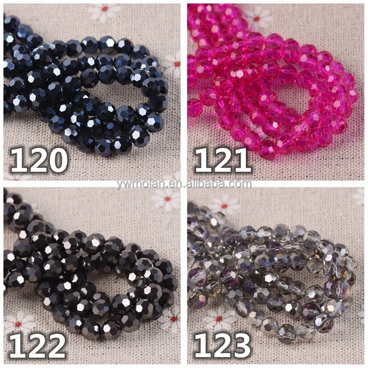 Круглый 32 грани вырезать мяч AB напылением цвета 3/4/6 мм 8 мм 10 мм в виде граненых стеклянных стеклянные бусины Spacer Бусины лот для изготовления ювелирных изделий DIY