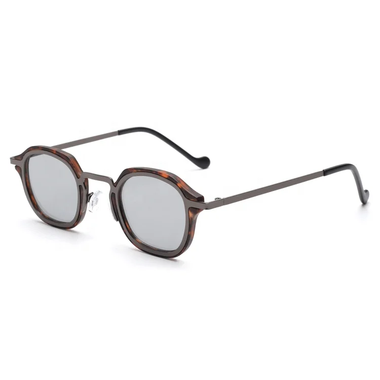 Luxury Brand Unisex Metal Sun Glasses Metal Dark Sunglasses 2023 Small Frame Round Factory Japanese Design Oem Custom Made PC