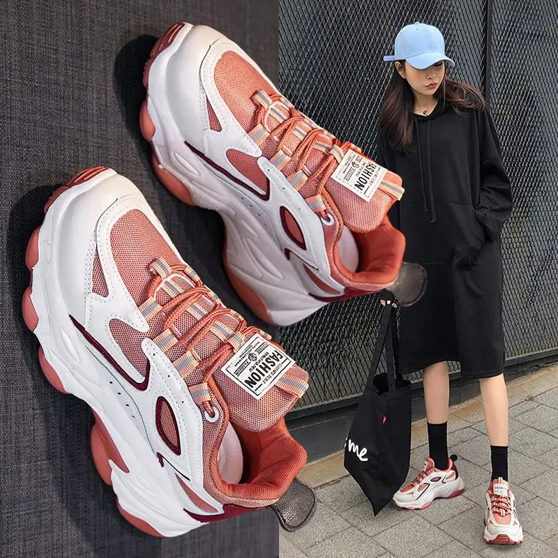 
2020 New Fashion Women Casual Shoes Sport Shoes Women Thick Bottom Sneakers Ladies Trainers Show Chaussure Femme 