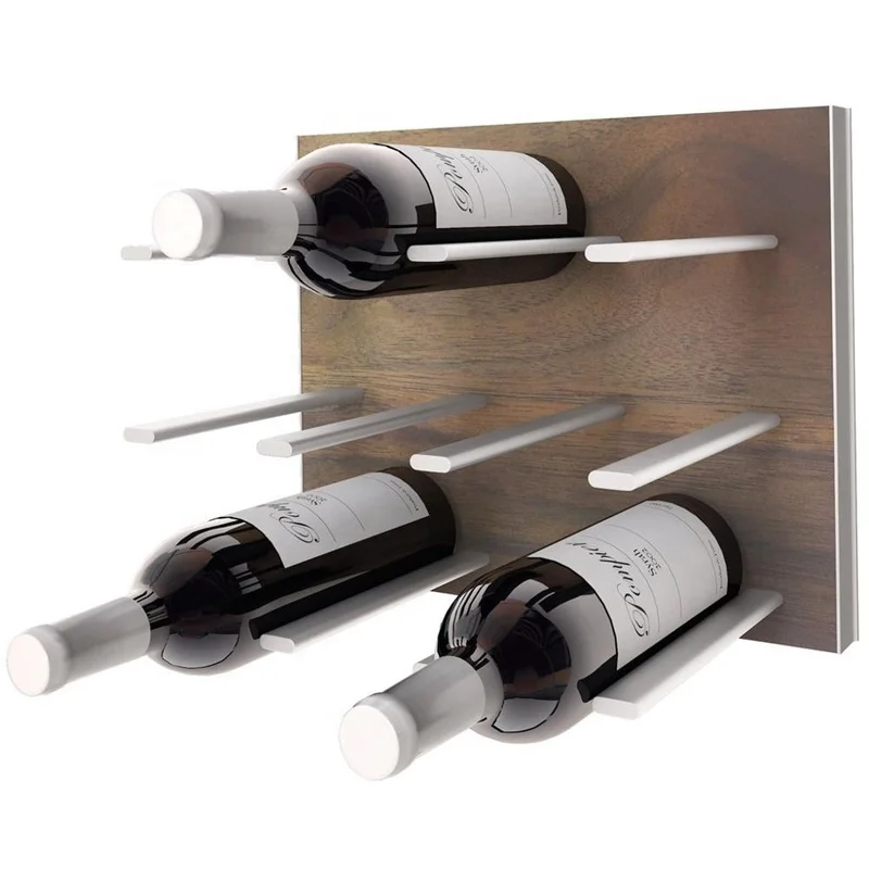 Customize Silver Gold Color Single Bottle Aluminum Wine Pegs Wall In Stock Wine Rack