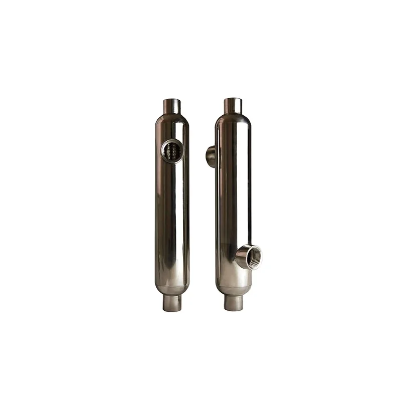 Low price ST60 swimming pool spa Ti shell & tube heat exchanger