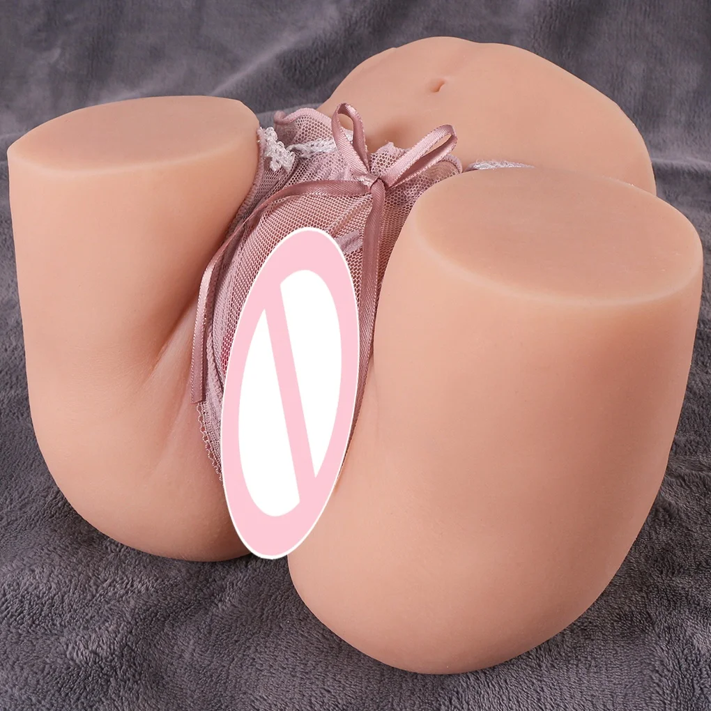Artificial Vagina Real Pussy Double Channel Pussy Anal Lifelike Vagina Plump figure Sex Toy For Man male Anal Body Toy Bones