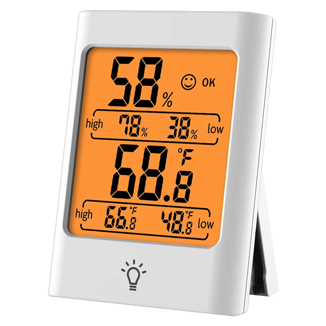 
 Электронный комнатный термометр для помещений, измеритель температуры и влажности с индикатором влажности  