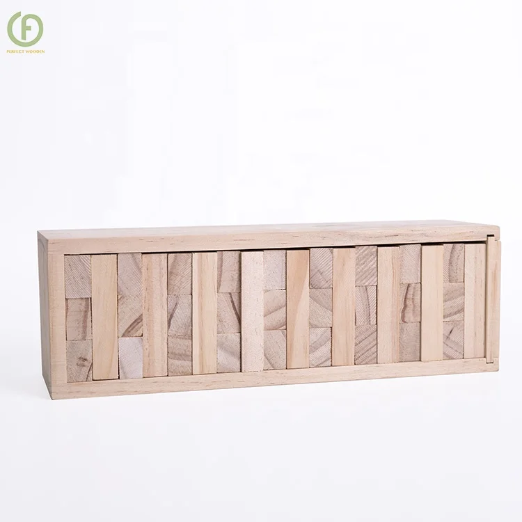 Nontraditional Wooden  tumbling tower Stacking Game