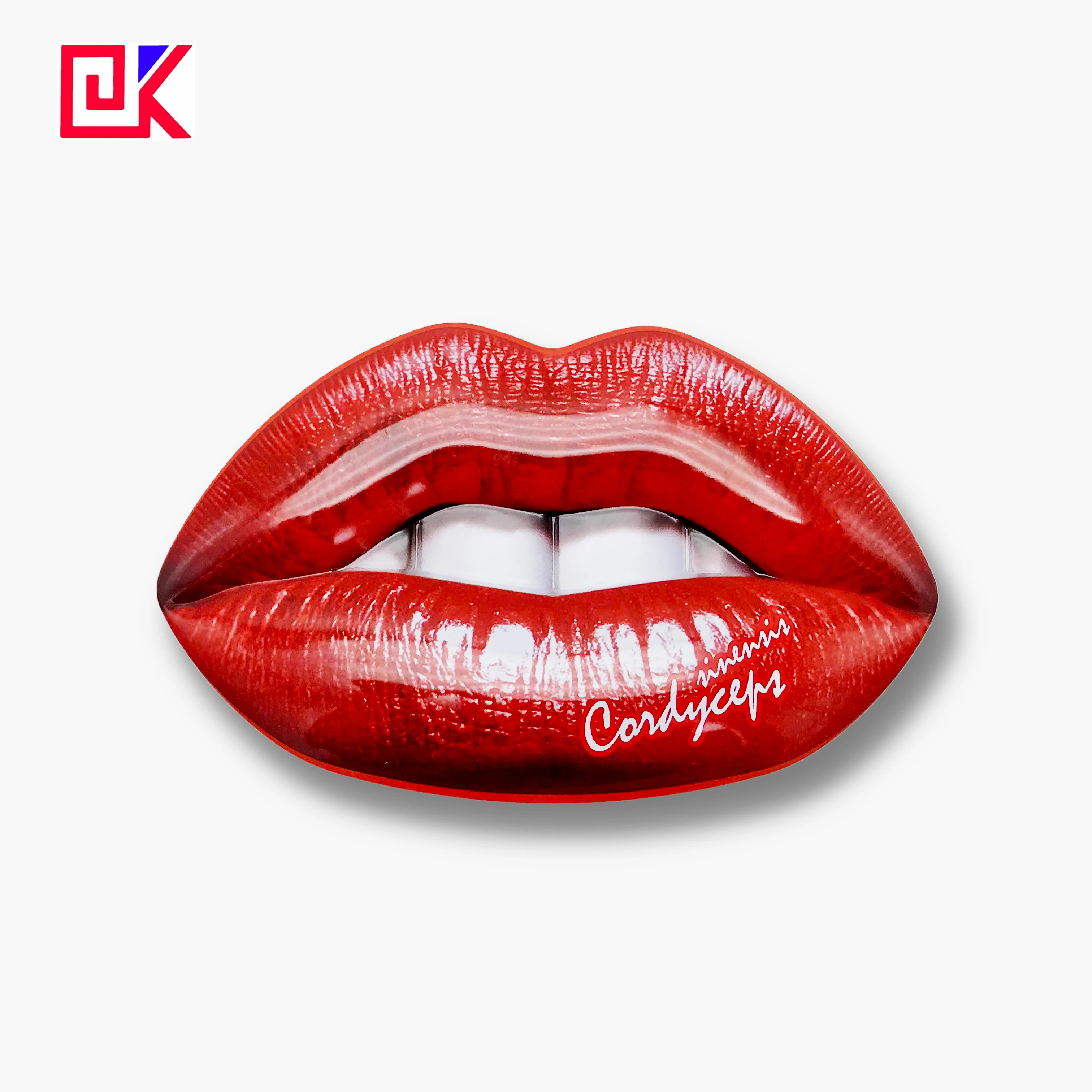 custom tin box red resolution 170 LPI printing can printed for cosmetic