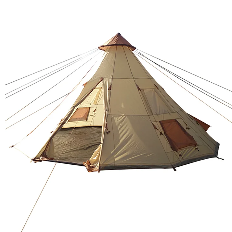 Custom New Hot Sell Cabin Family Tente Camping Familiale Waterproof Camping Tent 4-6 Person Outdoor 6 Person Camping Tents