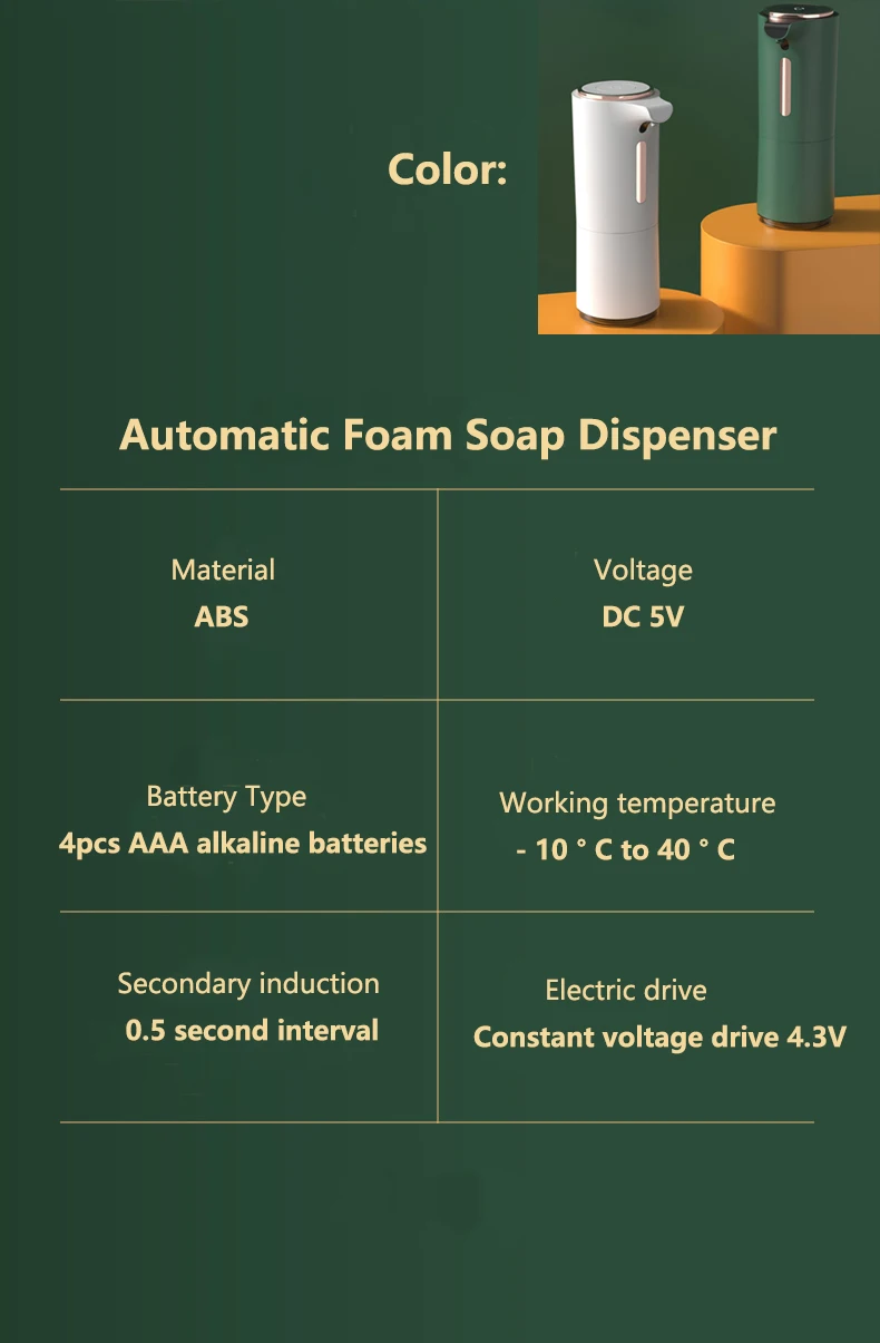Original Factory Easy Using Soap Dispenser Foaming Soap Dispenser Automatic Liquid Soap Dispenser Manufactured In China