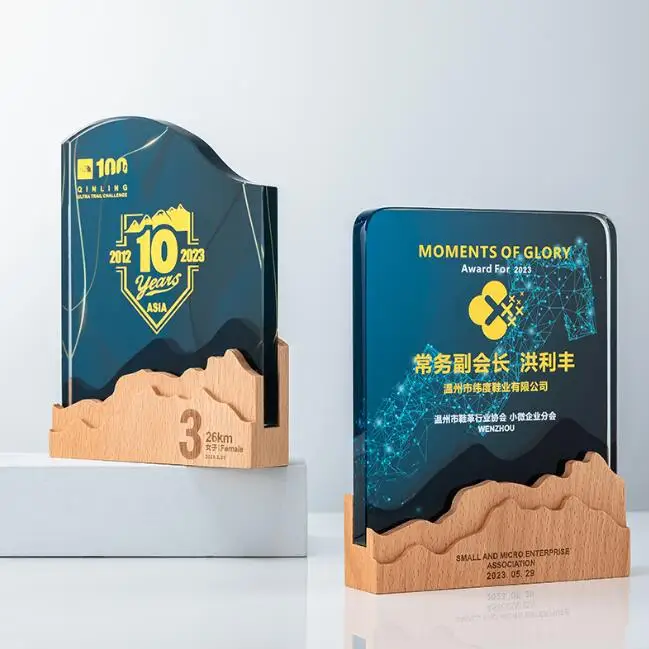 Shanchen дизайн Мраморная основа хрустальные трофеи фигурки производство Пустые Хрустальные сувенирные медали и