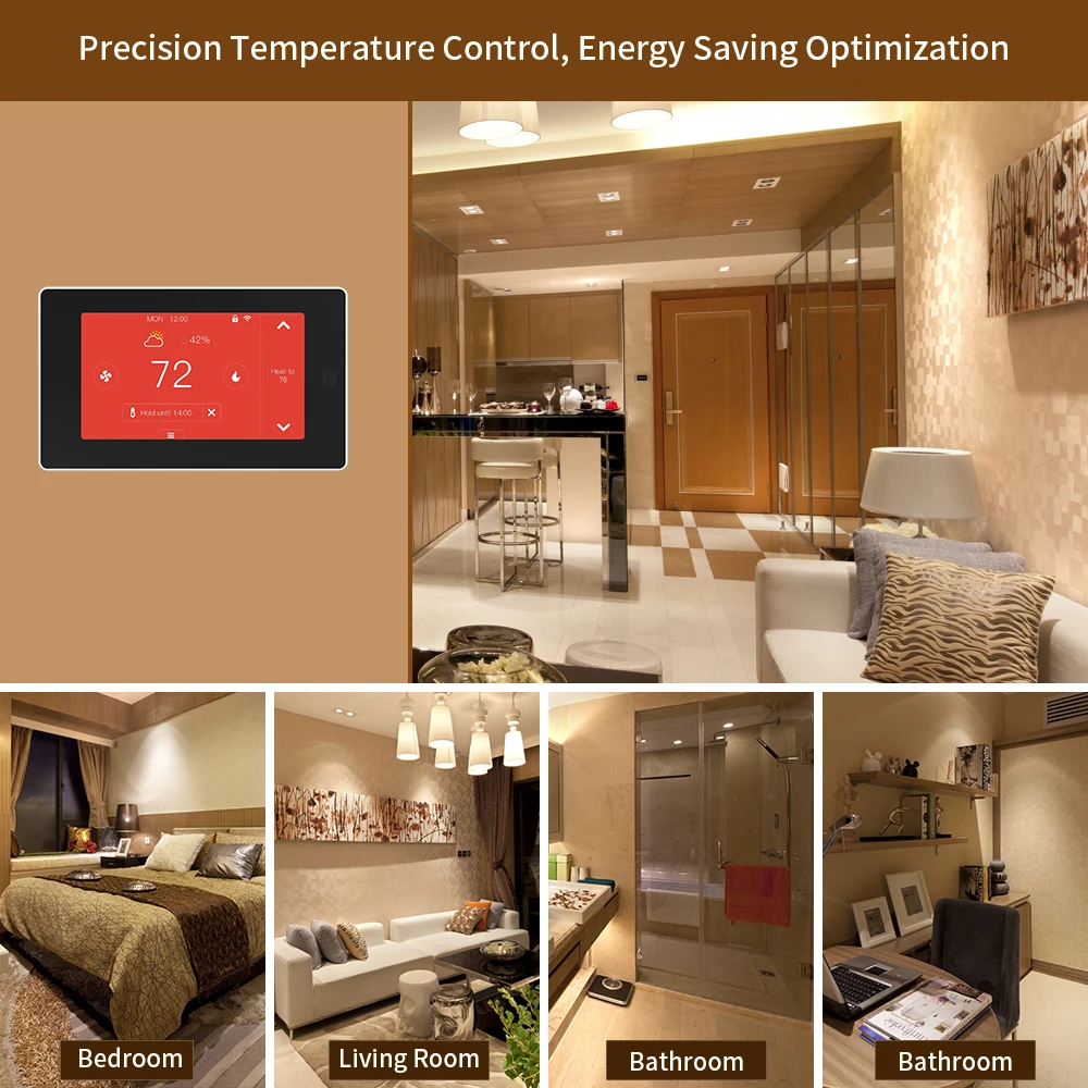 24v Google Home Hvac Programmable Room Smart Thermostat