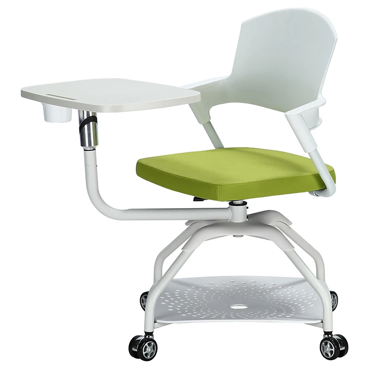 Multi function Swivel Chair Office Furniture Student School Training Chair With Writing foldable Table Pad school chair