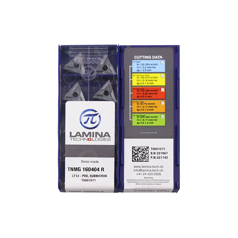 TNMG160404R LT10 100% оригинальная карбидная вставка LAMINA лучшего качества 10 шт./лот Лидер продаж