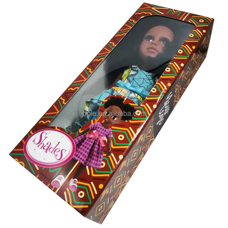 10inches doll 12 inches14 inches doll packaging big window cardboard box customized design