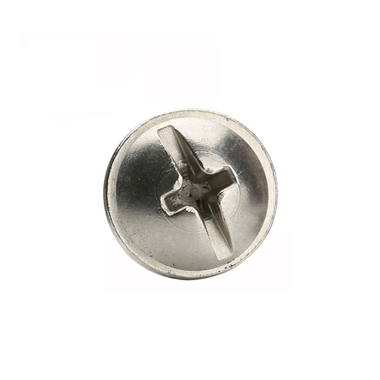 Stainless Steel SS304 SS316 Ball Head Bolts Truss Head din967 Cross Recessed Machine Screw