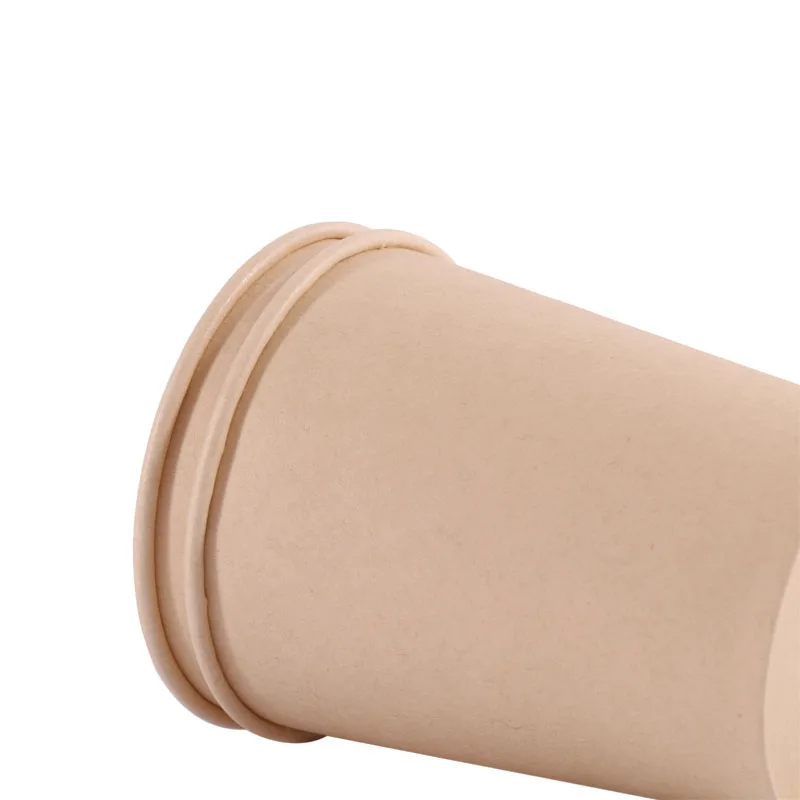 8oz bamboo pulp bio paper cup compostable and 100% degradable