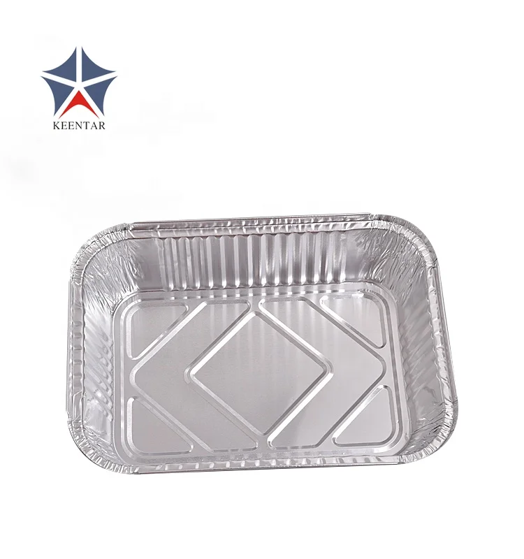 Одноразовый контейнер для пищевых продуктов из алюминиевой фольги разных размеров для барбекю, блюдо из алюминиевой фольги для выпечки