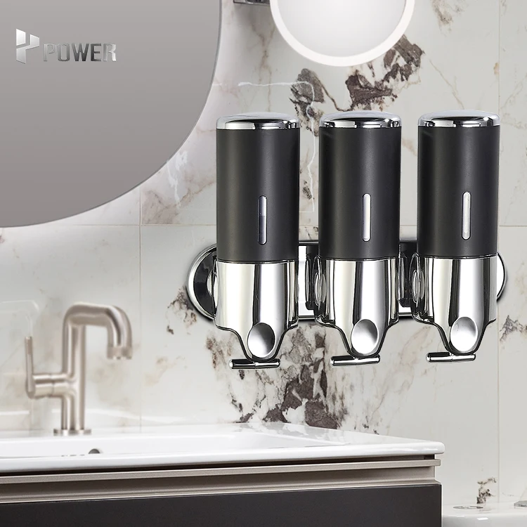 500ml Wall Mounted Hotel Shampoo And Conditioner Manual Liquid Soap Dispenser