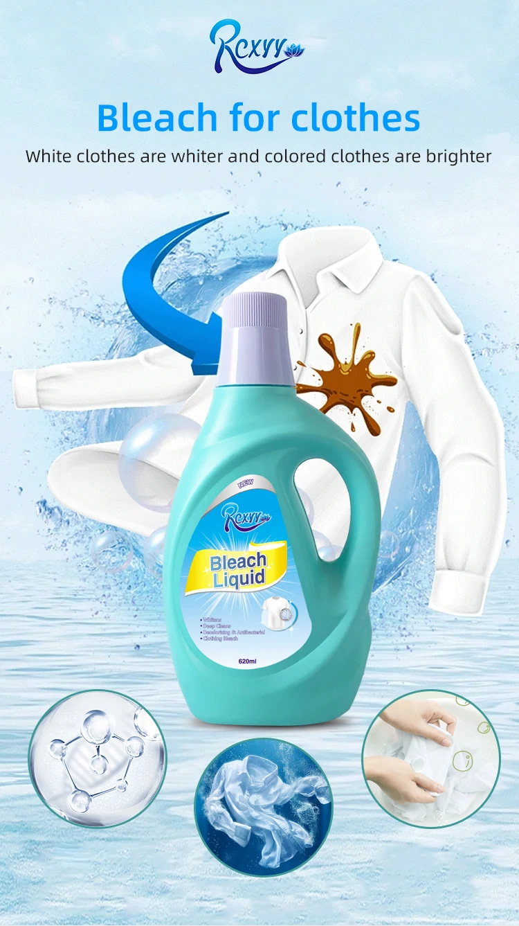 Affordable Price 200L Liquid Clothes Bleach Good Effectively Stain-Removing Washing Detergent Liquid Bleach For Cloths Liquid