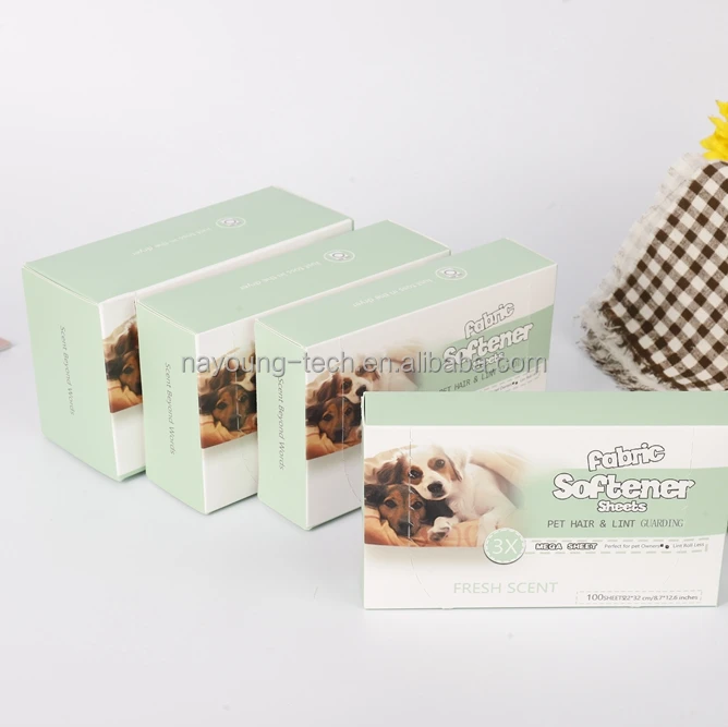 OEM Brand Factory Manufacturer Pet Using Dryer Sheets Unscented Lavender Plant-based Fabric Softener Dryer Sheets