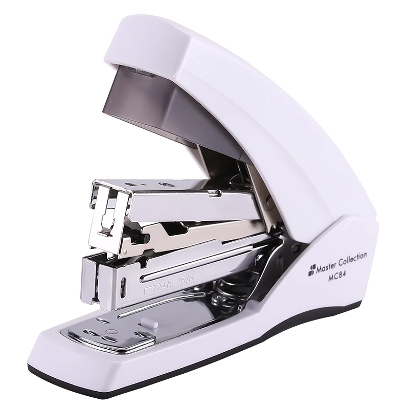 SUNWOOD Manual Stapler Machine for Books Office Stationery Desktop MC84 Light Force White New