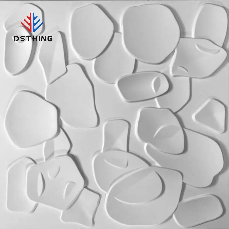 Hotel 3d Wallpaper Home Decoration Self Adhesive Emboss Pvc Wall Panels Interior Stickers Relief Wall Tile Waterproof Coating