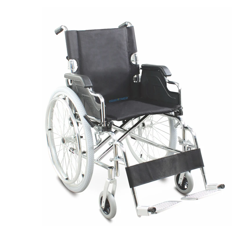 Orientmed Manufacturers Wholesale Hospital Furniture Steel Manual Foldable Wheelchair