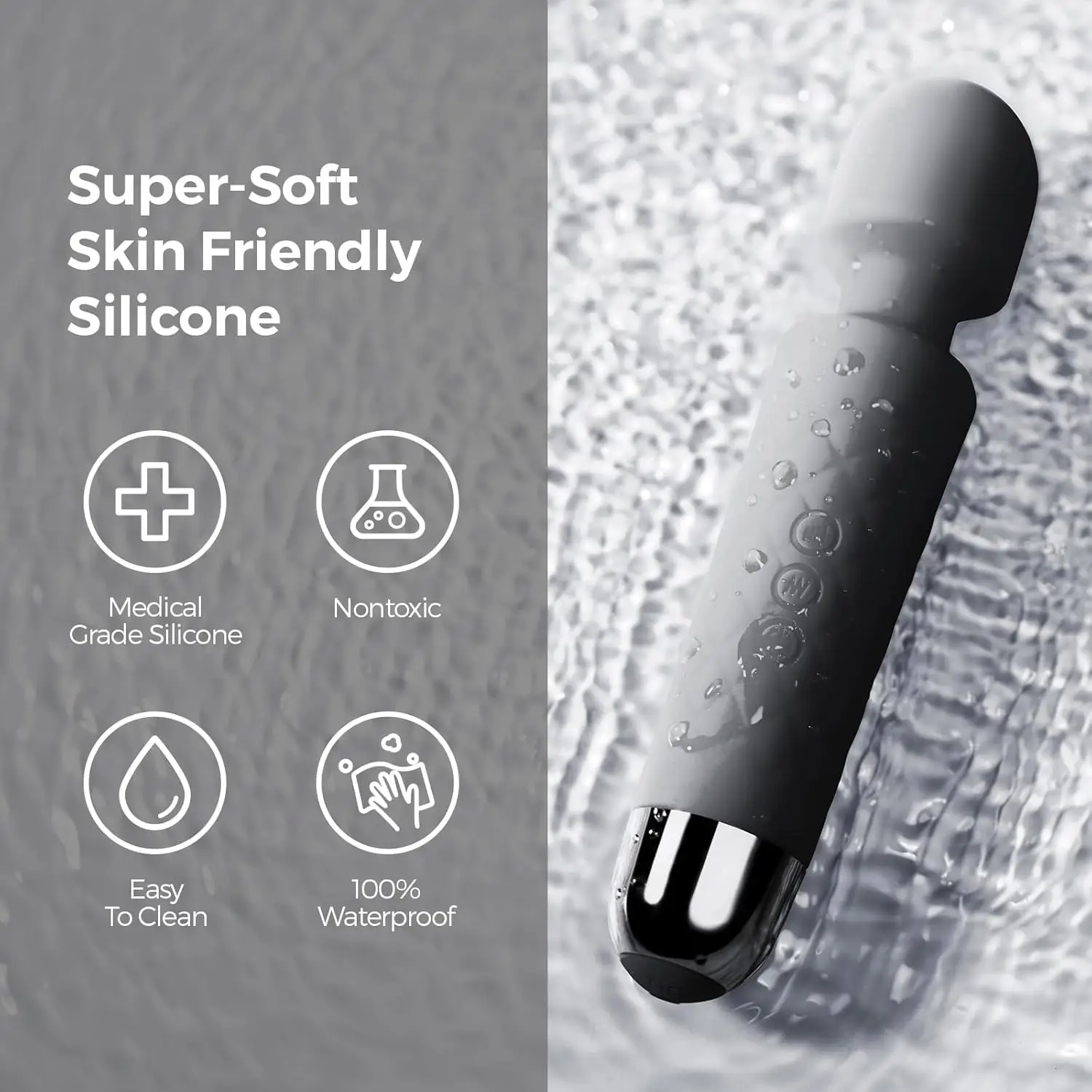 Factory Customization Wand Vibrator Sex Toys Massager Mute Powerful 20 Modes 8 Speed Amazon Hot Selling Vibrator Wand Supplier