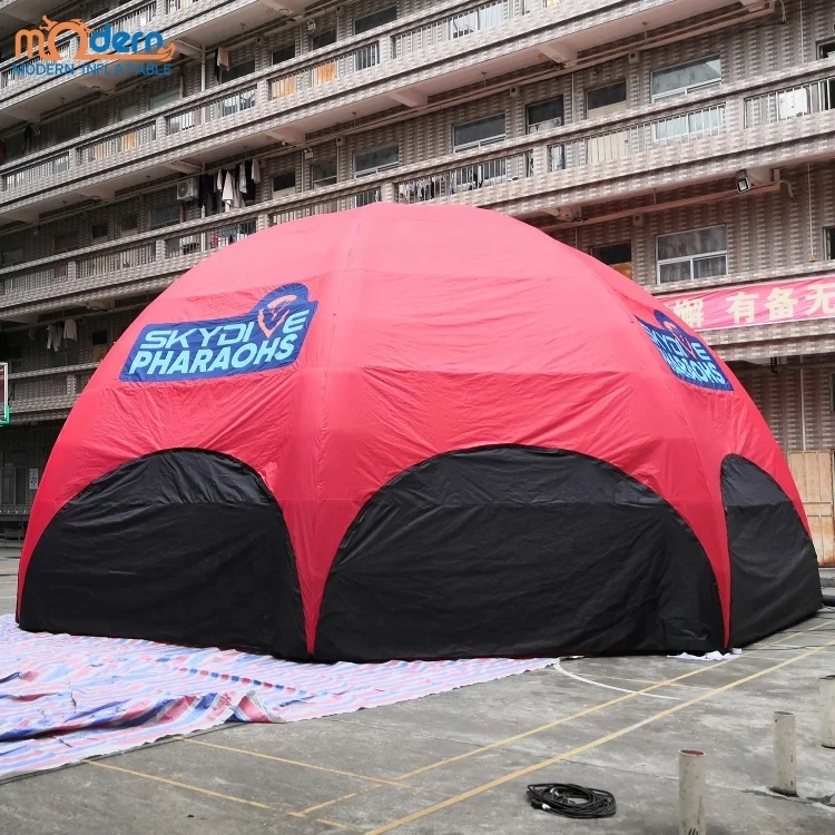 Customized 8 Legs Red Color Inflatable Spider Dome Tent for Exhibition