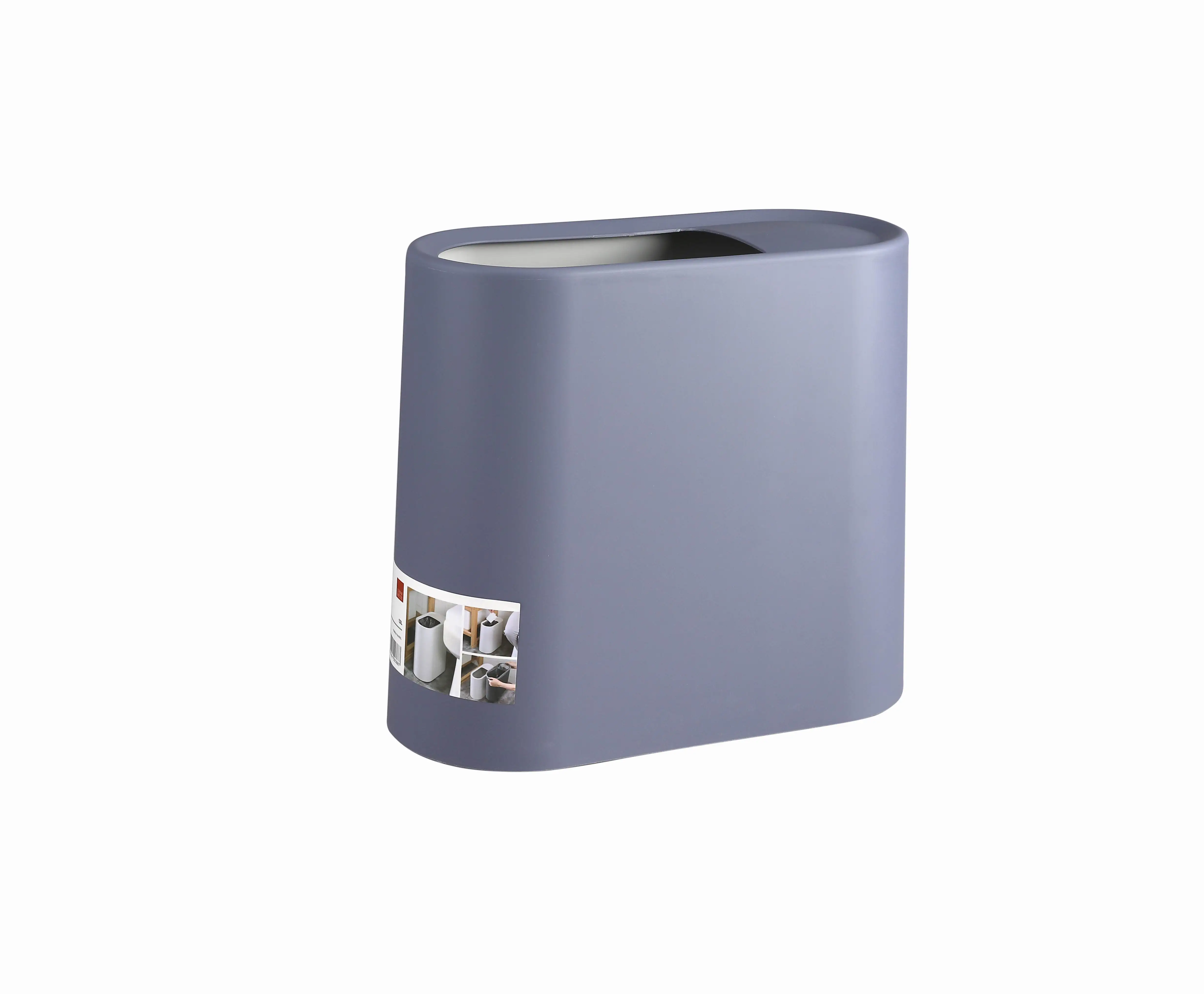 New fashion Saved place Garbage can plastic gap trash bin indoor waste bin Size rectangular lidless sorting bins