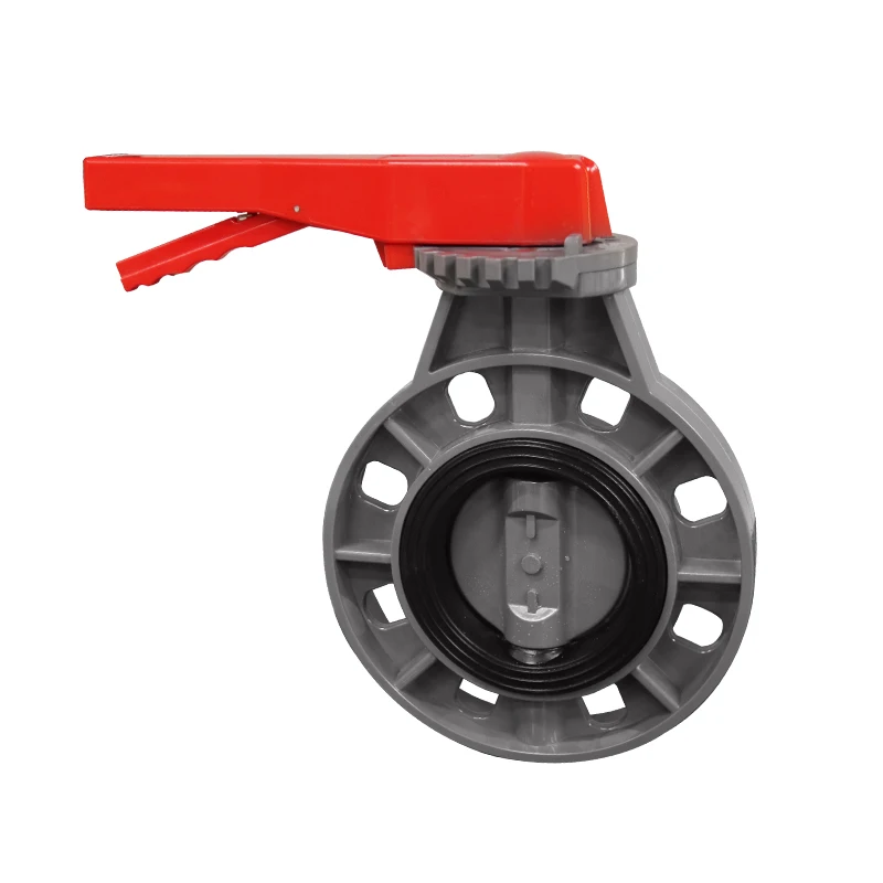 China Hot Sale with Good Price 2 inch Butterfly Valve PVC for Industrial Pressure  Plastic pipe fitting Ball 2 3 4  6inch