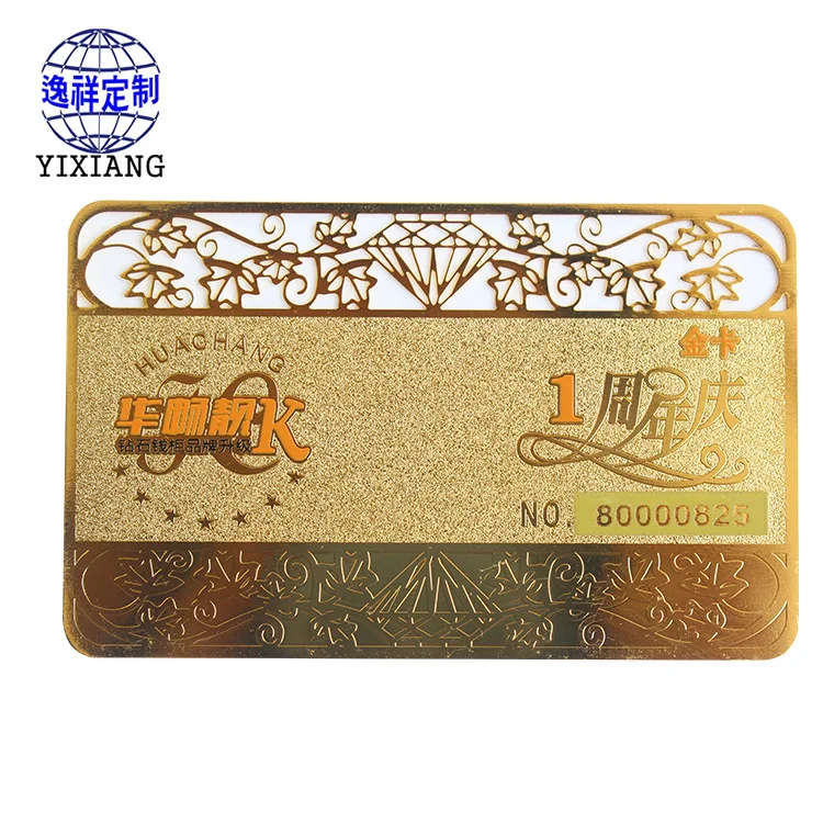 Custom professional stainless steel name credit card metal business cards