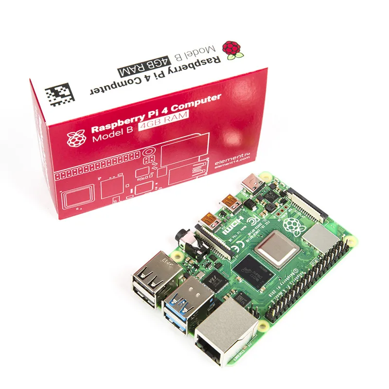 2022 New Arrival Original Raspberry Pi 4 Model B 1GB/2GB/4GB RAM 1.5Ghz CPU Dual 4K Video Output