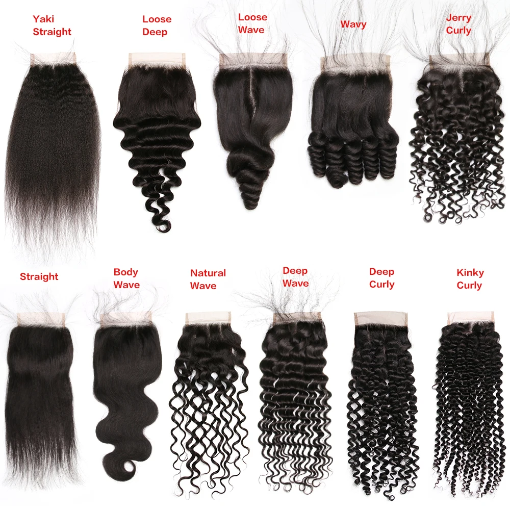 4x4 5x5 6x6 7x7 швейцарская кружевная застежка 100% бразильские человеческие волосы Прозрачная Кружевная