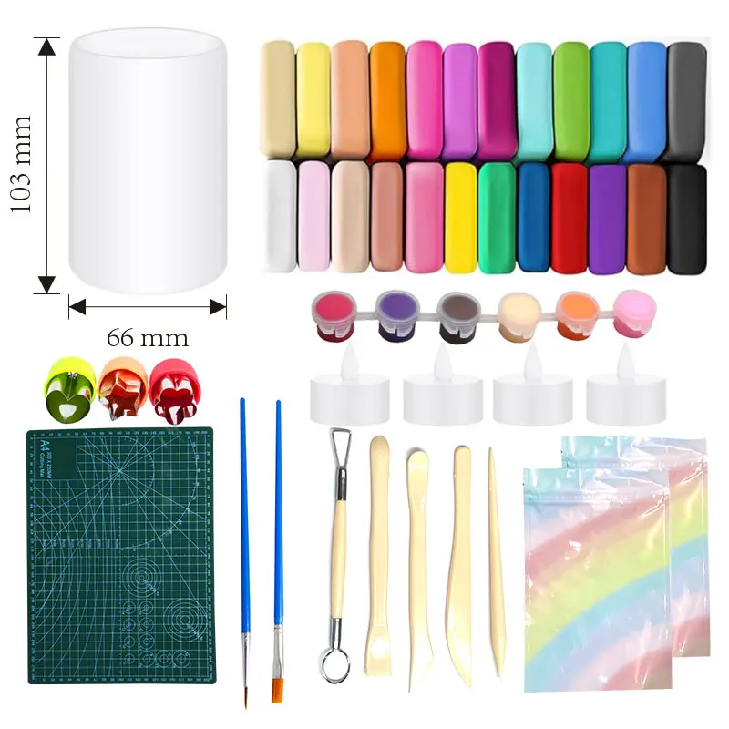 DIY Clay Luminaries Clay Fun Activities Arts and Craft Craft Kit Gifts for Kids Girls Boys Teens