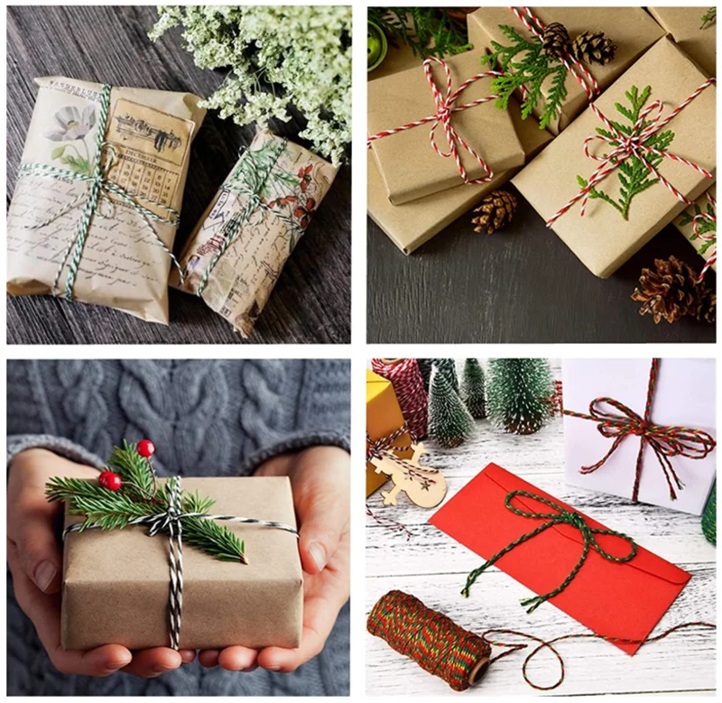 Fade Proof Gift Wrapping Cord String Thicker Bakers Twine Rope Cotton Rope