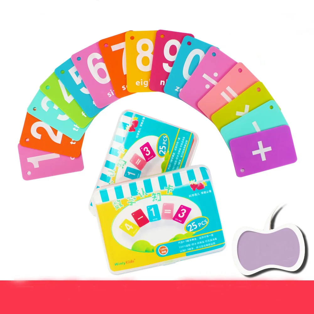 Небьющиеся силиконовые флеш-карты обучающая игрушка