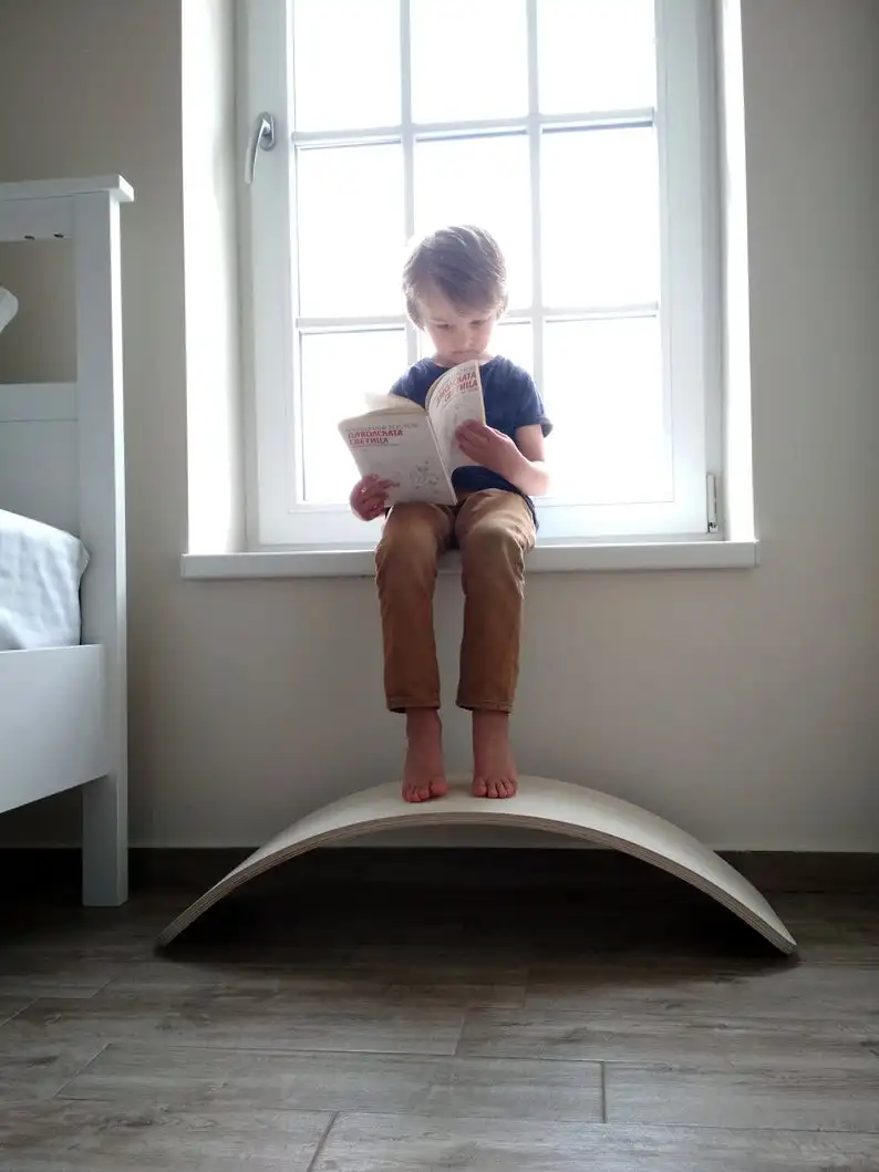 Детская деревянная доска для занятий йогой