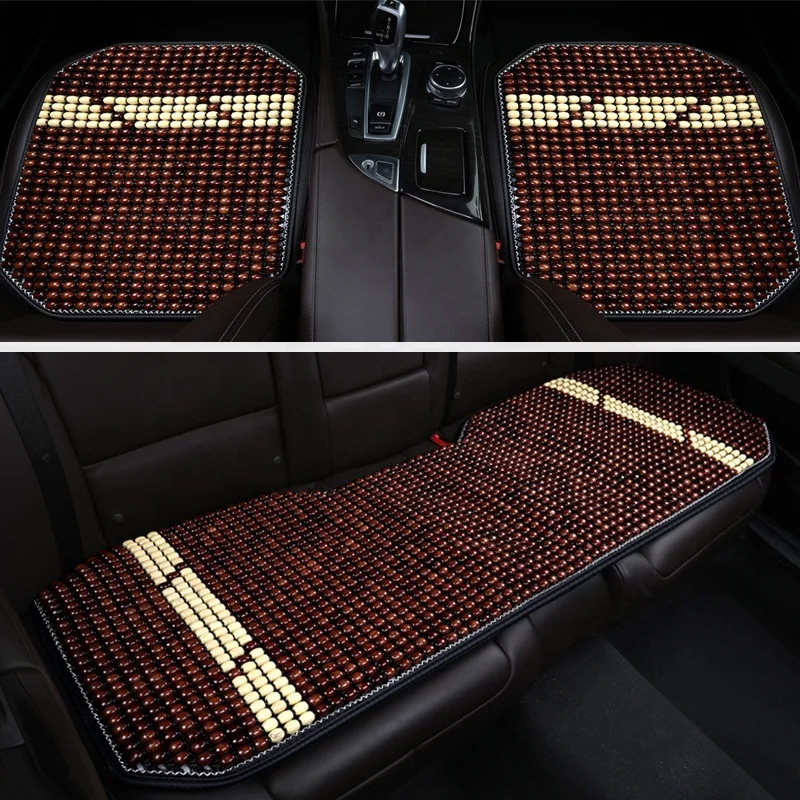 Comfortable wood beads seat cushion cooling wooden car seat cushion in car