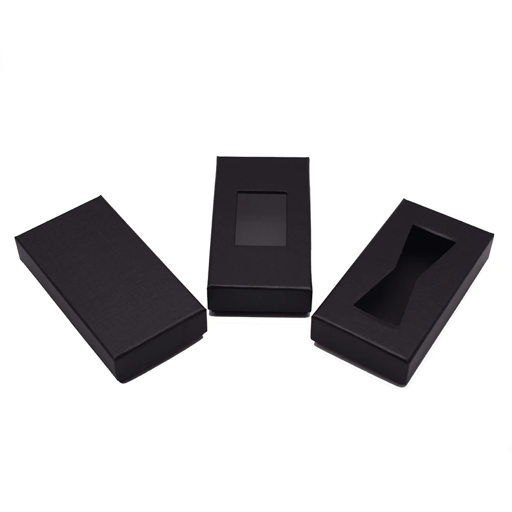 Promotional Black Gift Box Bowtie Packaging For Bow Ties Custom