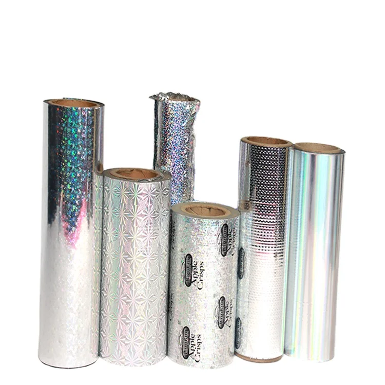 Hongde Pet Polyester Metalized Iridescent Wrapping Gift Wrapping Film Package Carton Box Transparent Metallized Film Soft