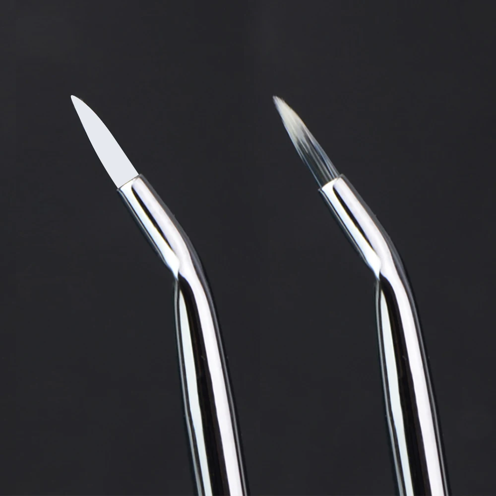 BUEART bent straight Eyeliner Brush and bended fine eyeliner with Customized Private logo
