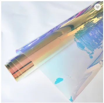 Anolly newest product colored holographic iridescent rainbow window glass decorative film vinyl