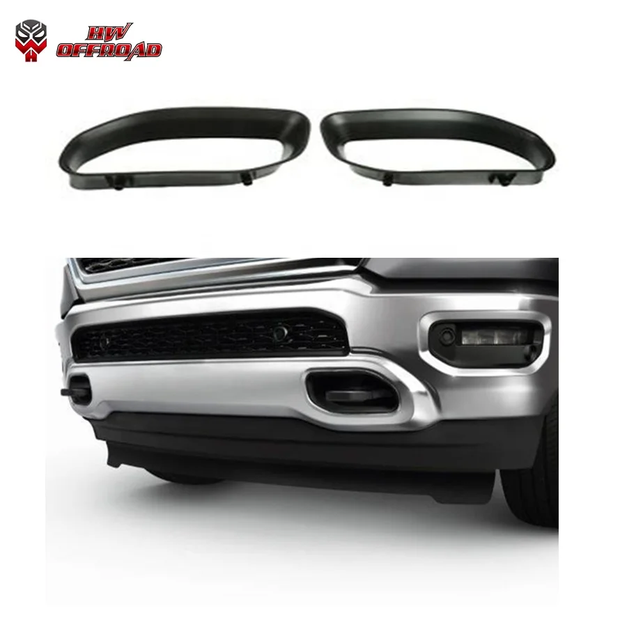 Пластиковые внешние запасные части Комплект переднего бампера буксировочный крюк для Ram1500 2019 + 68274701AB