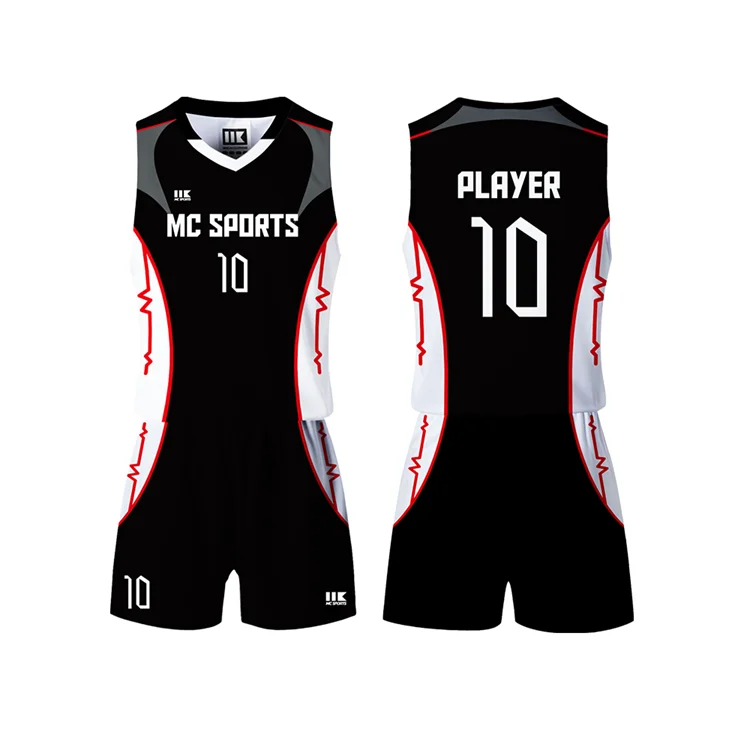 Chinese Supplier Odm Service 100% Polyester Team Volleyball Uniforms For Volleyball Team Match