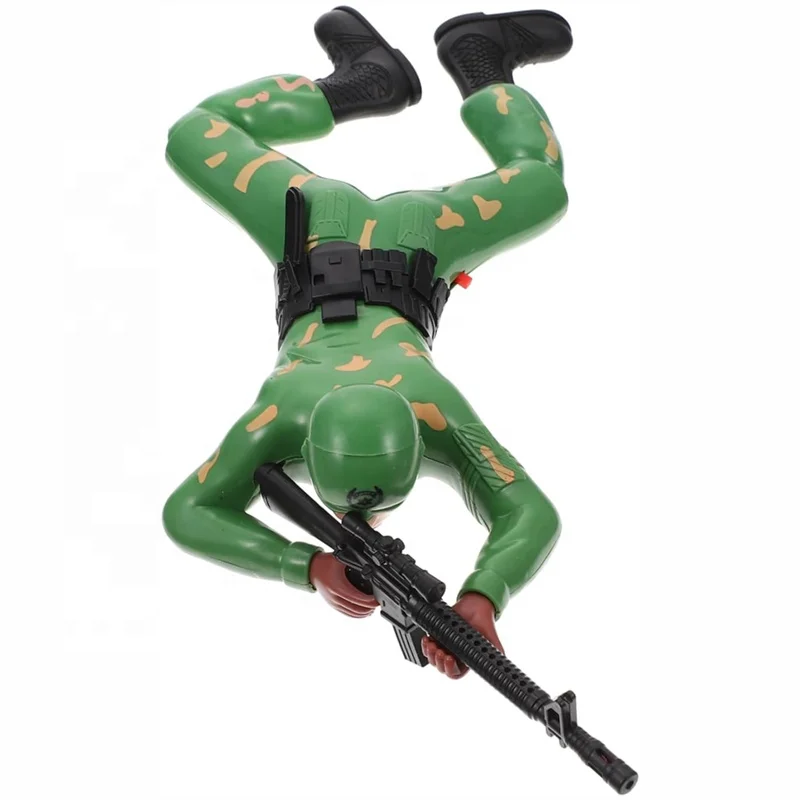 Creeper Figure Soldiers Kids Funny Mini Toys Plastic Crawl Electric Soldier Miniature Model