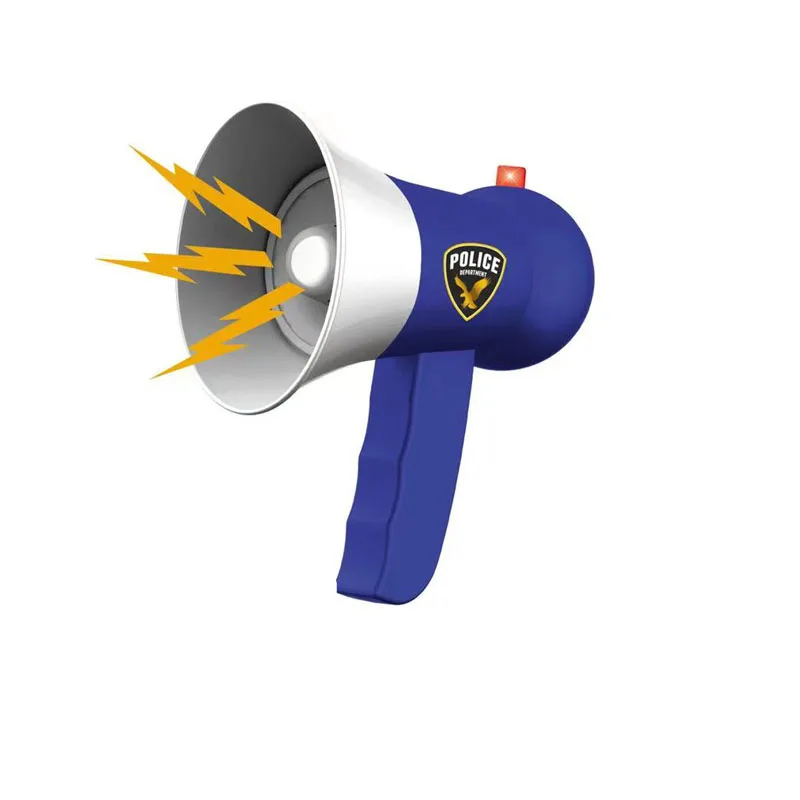 2023 new Plastic Kids Toy Pretend Play Set  Police Megaphone Trumpets megaphone toy for kids
