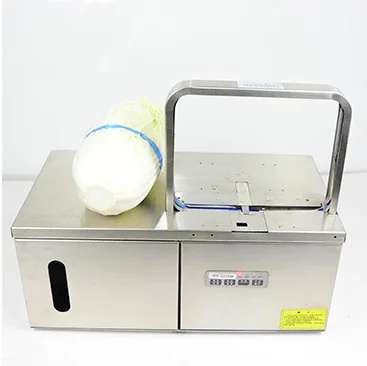 Automatic bag food cables wires vegetables wrapping opp tape papre binding machine tying equipment  SA-OP1