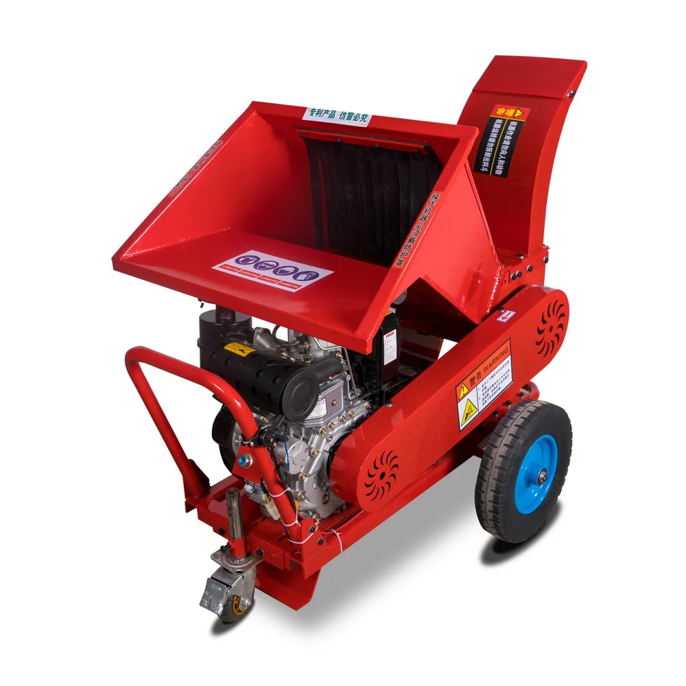 Hot selling self-propelled wood chipper machine diesel shredder chipper near me